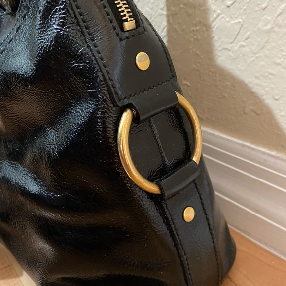 YSL LARGE PATENT LEATHER MUSE BAG EUC 11x16x6 - Picture 6 of 16